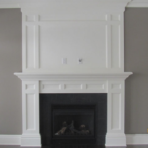 Mantle with trim