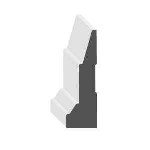 MDF Primed Modern Bevel-Step Casing with Backband 3-1/2″ x 1-1/6″